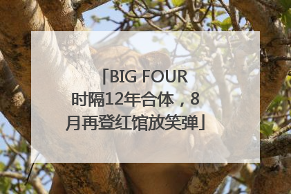 BIG FOUR时隔12年合体，8月再登红馆放笑弹
